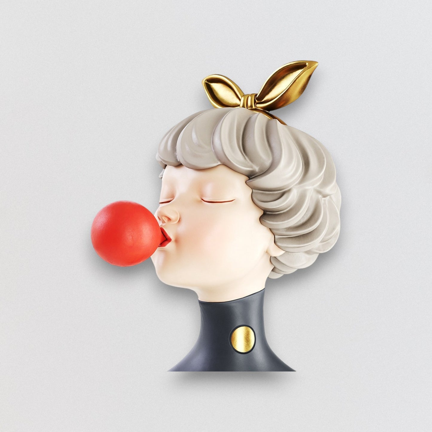 Sakız Şişiren Kız Heykeli